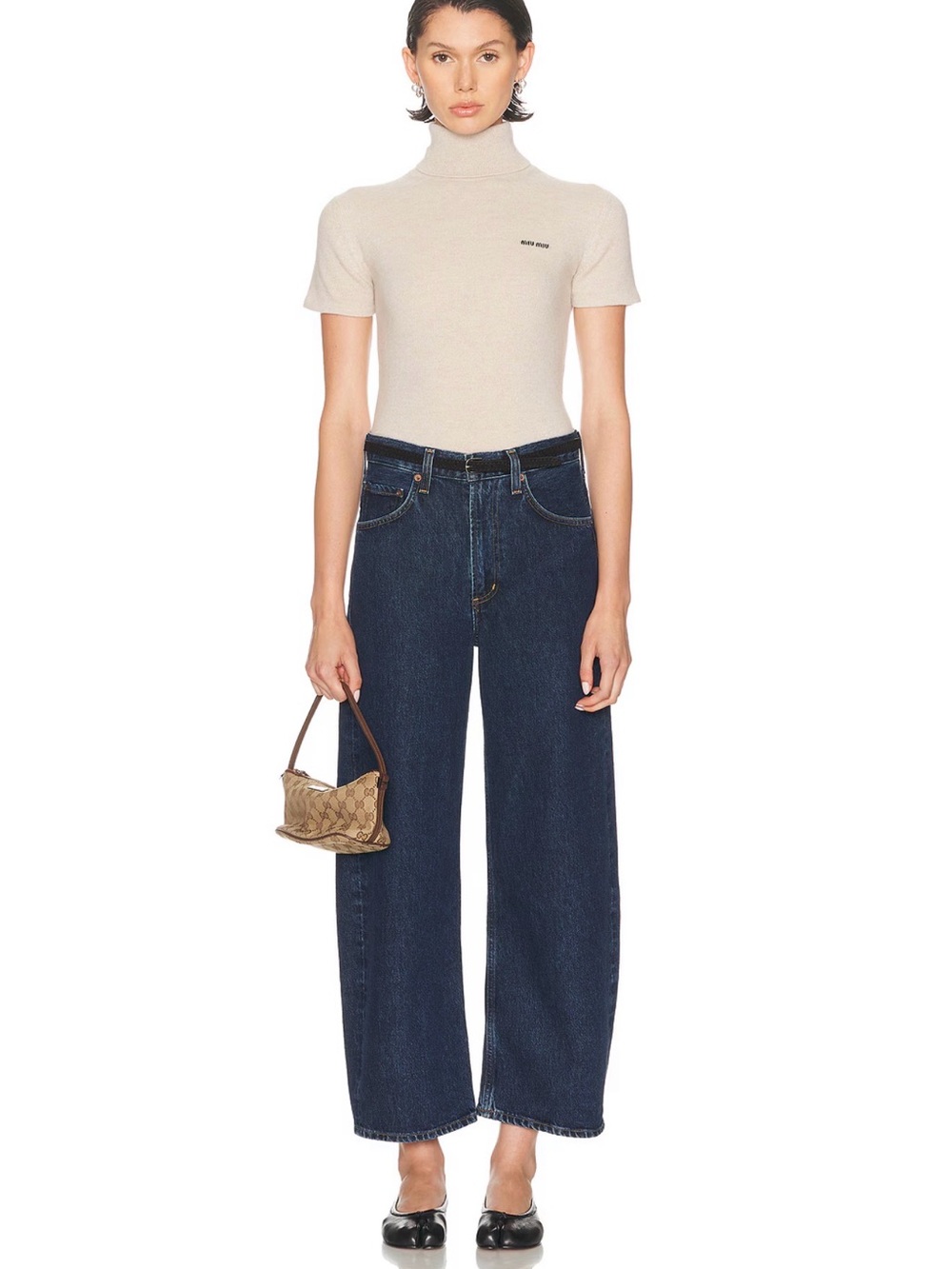 AGOLDE Low Curve Crop Jean - Size 25 - Pendulum Wash